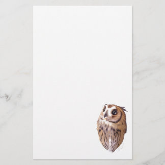 Striped owl stationery