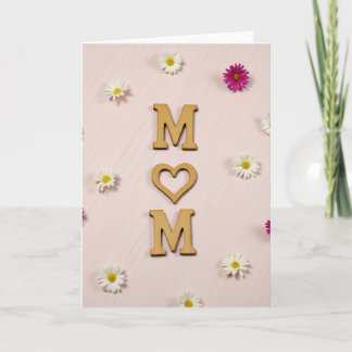 Striped Pale Pink Love Card