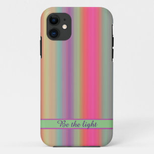 Striped pastel colourful design iPhone case