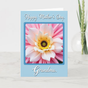 Striped Pastel Flower Card