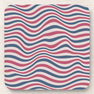 Striped pattern 2 coaster