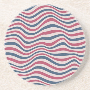 Striped pattern 2 coaster