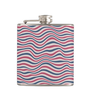 Striped pattern 2 hip flask