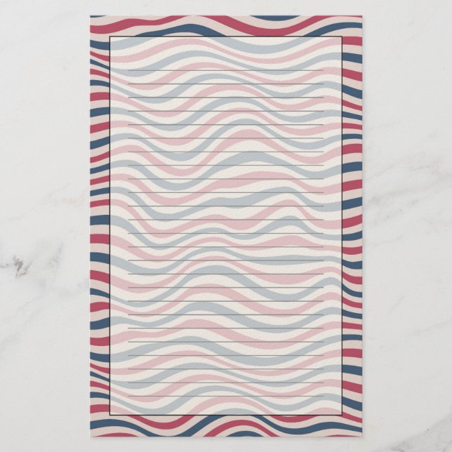 Striped pattern 2 stationery (Front)