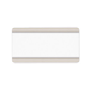 Striped Pattern • Blank Label