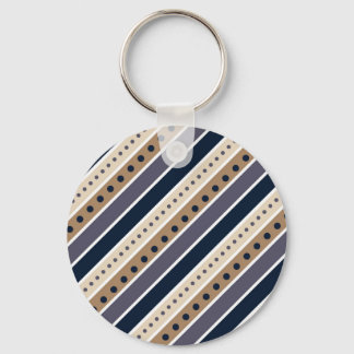 Striped pattern design keychain