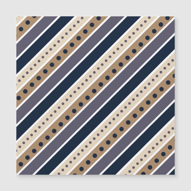 Striped pattern design magnetic card (Front)