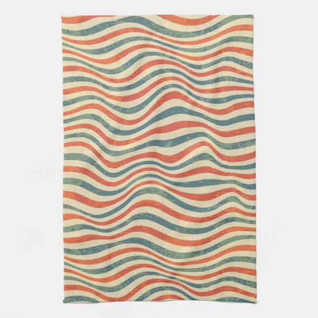 Striped pattern kitchen towel (Vertical)