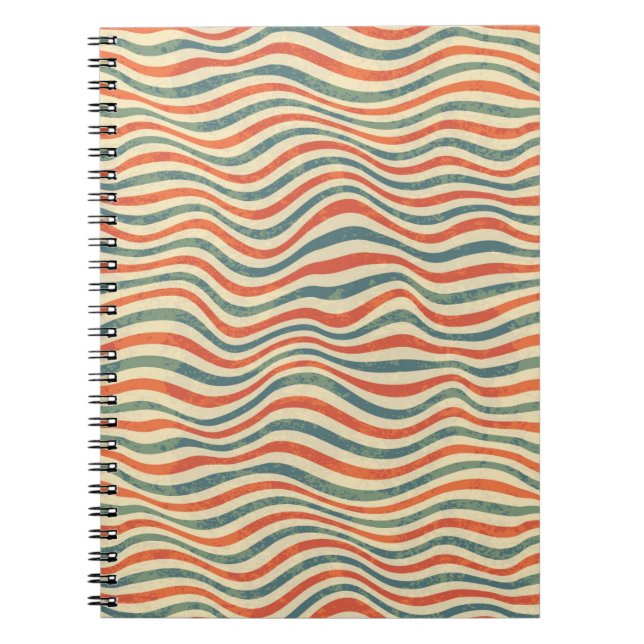 Striped pattern notebook (Front)