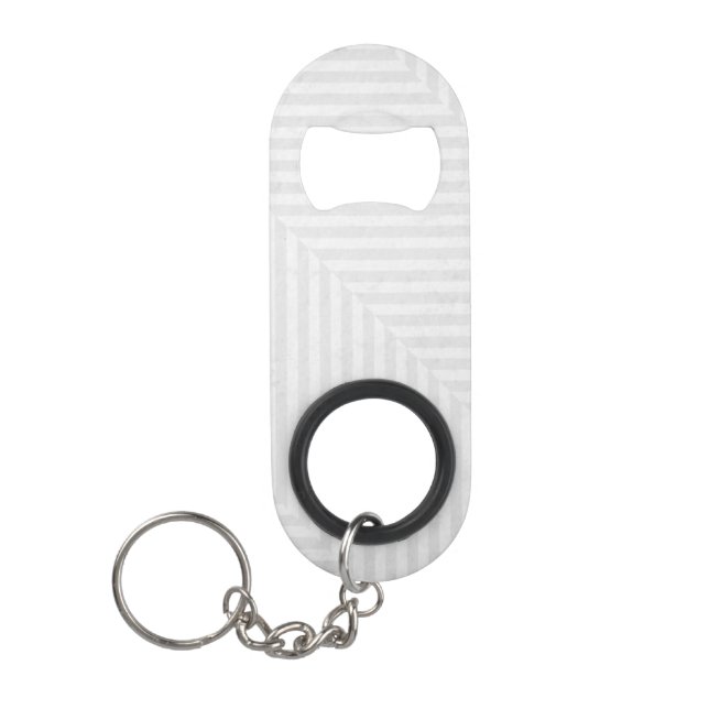 Striped pattern paper background mini bottle opener (Front)