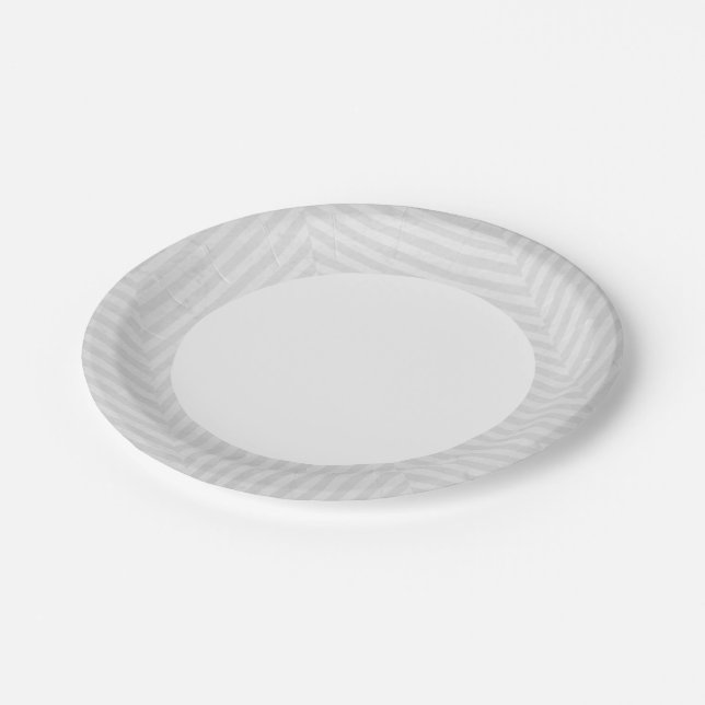 Striped pattern paper background paper plate (Angled)
