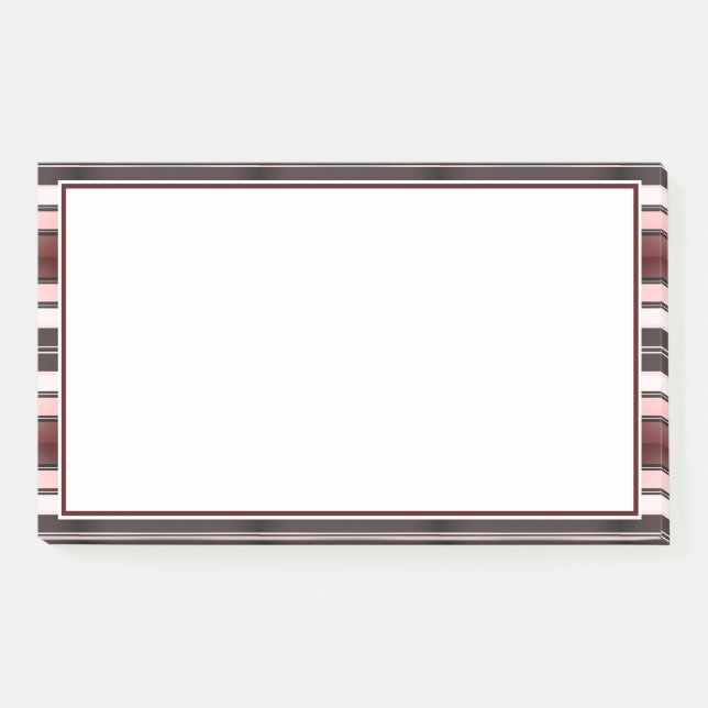 Striped Pattern Post-it Notes (Front)