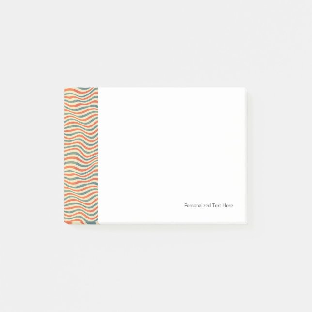 Striped pattern post-it notes (Front)