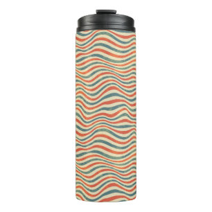 Striped pattern thermal tumbler