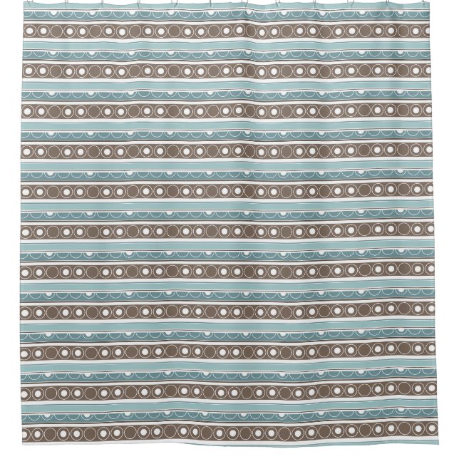 Striped pattern with circles and rings retro style (Front)