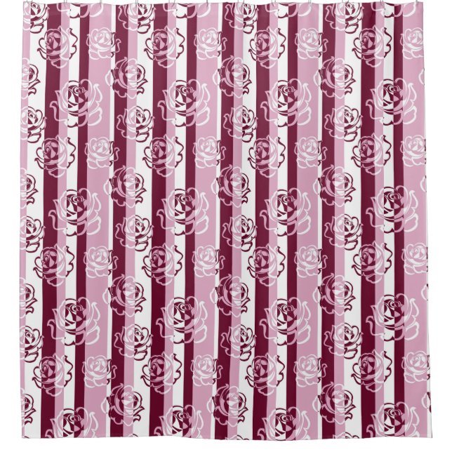 Striped pattern with roses (Front)