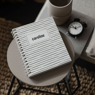 Striped Personalized Notebook