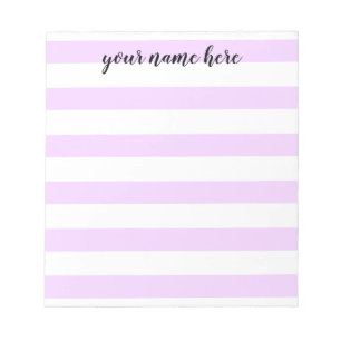 Striped Personalized Notepad