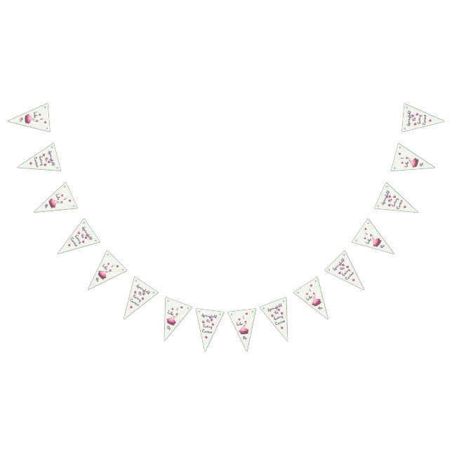 Striped Pie Eating Contest Bunting Flags (All)