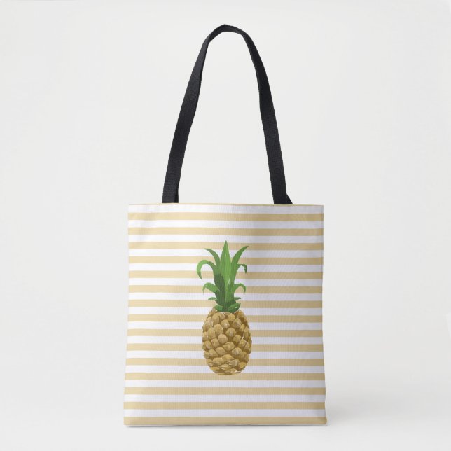 Striped Pineapple Tote (Front)