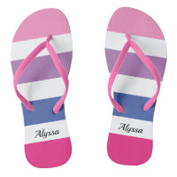 Striped Pink Purple Blue Personalized