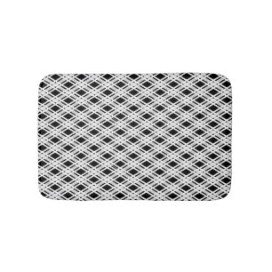 Striped Plaid Pattern Bath Mat