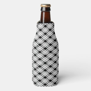 Striped Plaid Pattern Bottle Cooler