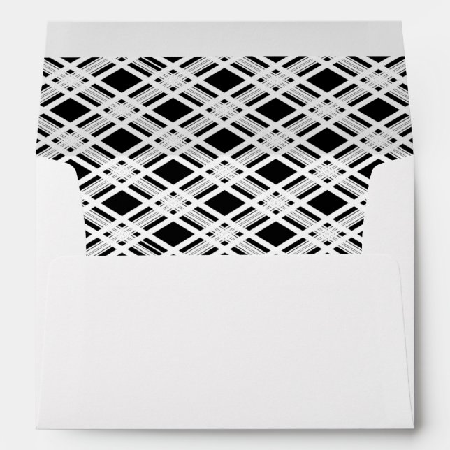 Striped Plaid Pattern Envelopes (Back (Bottom))