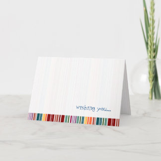 Striped Rainbow | Greeting Card | Customizable
