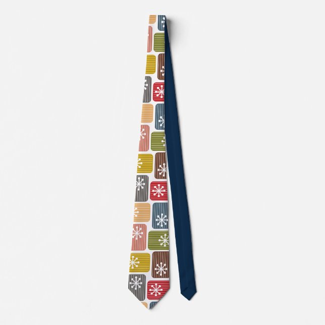 Striped Rectangles Tie (Front)