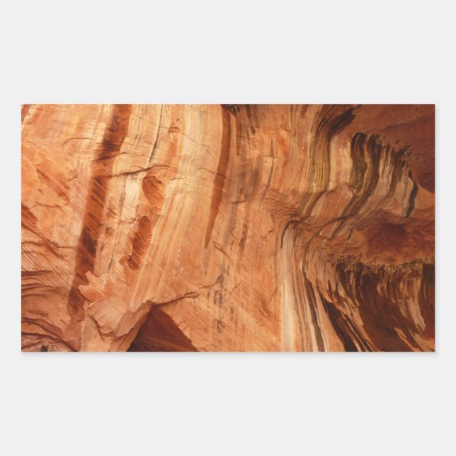 Striped Rock of Double Arch Alcove I from Zion Sticker (Front)