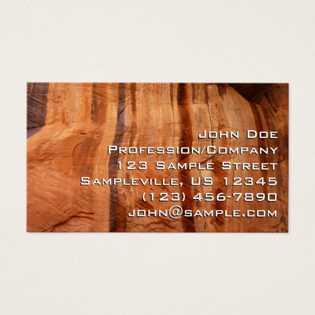 Striped Rock of Double Arch Alcove II at Zion (Front)