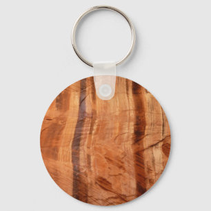 Striped Rock of Double Arch Alcove II at Zion Keychain