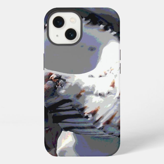 Striped Sea Shell iPhone Case (Back)