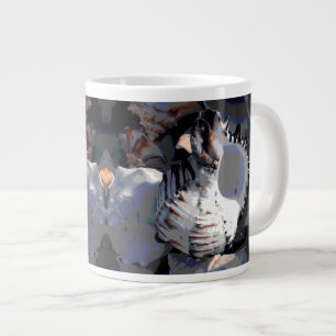 Striped Sea Shell Large Coffee Mug