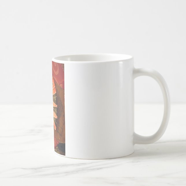 Striped Sensation Tiger Barb Fish Art Print Coffee Mug (Right)