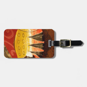 Striped Sensation Tiger Barb Fish Art Print Luggage Tag