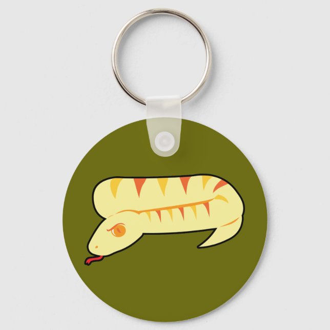 Striped Snake Keychain (Front)