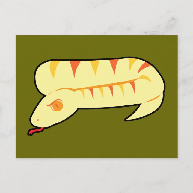 Striped Snake Postcard (Front)