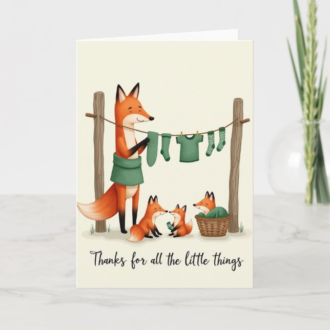 Striped Socks Family Card (Front)