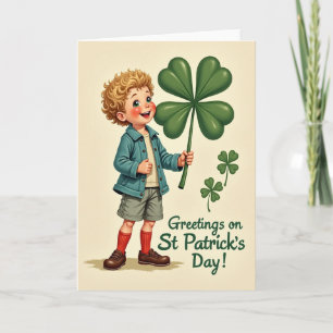 Striped Socks Lucky Card