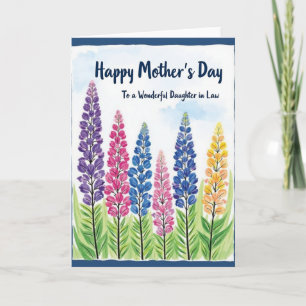 Striped Spring Blossom Day Card