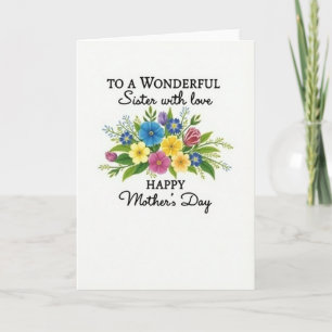 Striped Springtime Bouquet Card