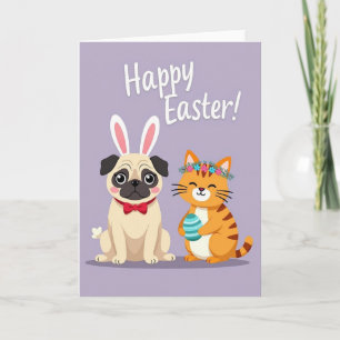 Striped Springtime Friends Card