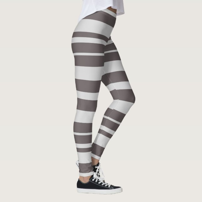 Striped Summer Women's Clothing  Leggings (Right)