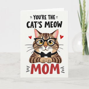 Striped Tabby Mom Card