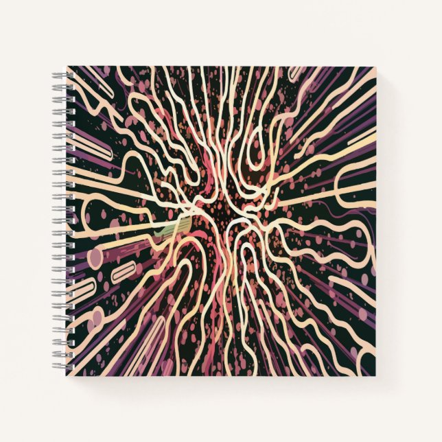 Striped texture notebook (Front)