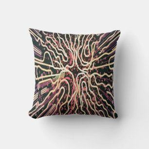 Striped texture throw pillow
