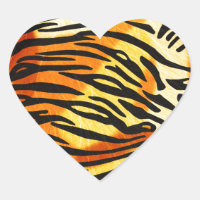 Striped Tiger Fur Animal Print Pattern