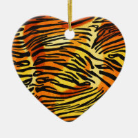 Striped Tiger Fur Print Pattern Personalized